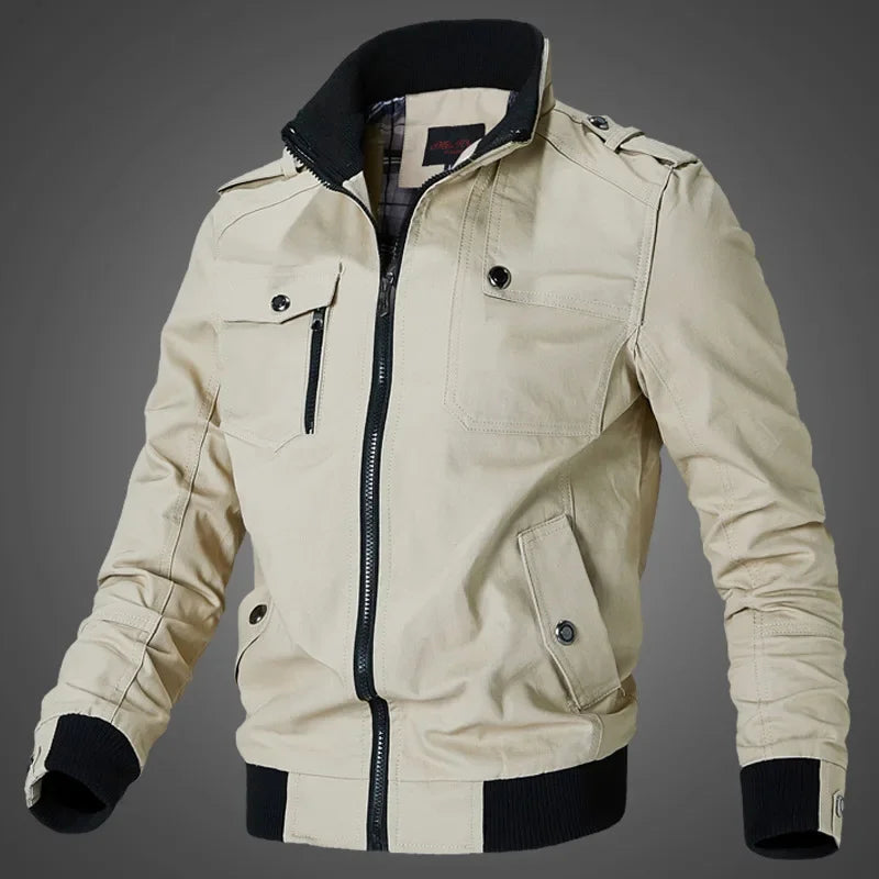 Autumn Winter Windbreaker Male Waterproof Field Jackets Hiking Camping Coat Casual Baseball Jacket Fishing Outerwear Man Clothes - Evallys.com