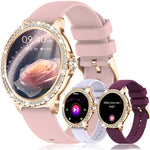 Smart Watch For women - 1.32" Touchscreen Fitness Tracker with Wireless Calls, Music Time Display, Step Counting - Evallys.com