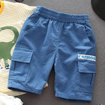 kids toddler baby girls boys print spring summer shorts pocket clothes Boys Girls Thin Breathable Short Pants - Evallys.com