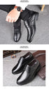 Mens Dress Shoes Men's Formal Original Leather Italian Skin Shoes for Men Elegant Casual Business Luxury Social Male Shoe - Evallys.com