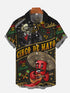 2024 Fashion Men's Hawaiian shirts Mexican Style Colorful Graffiti Art Poster Prints Short Sleeve Shirt Hawaii style clothing - Evallys.com