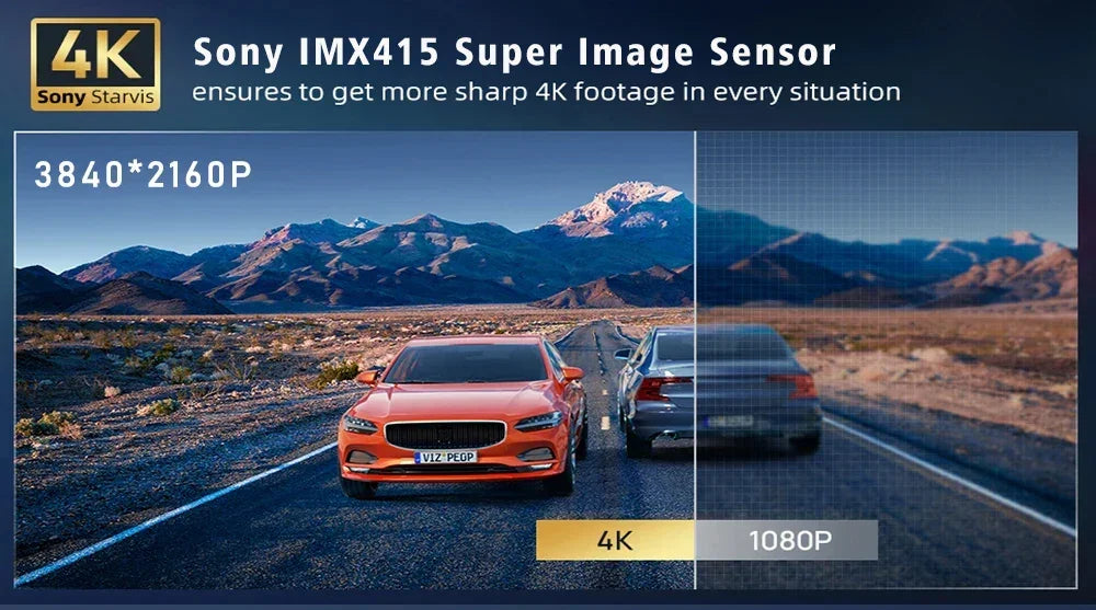 11.26" 4K 2160P Car Dvr Carplay Android Auto Dash Cam GPS WIFI BT FM Stream Rear View Mirror Dashcam Dvrs Camera Drive Recorder - Evallys.com