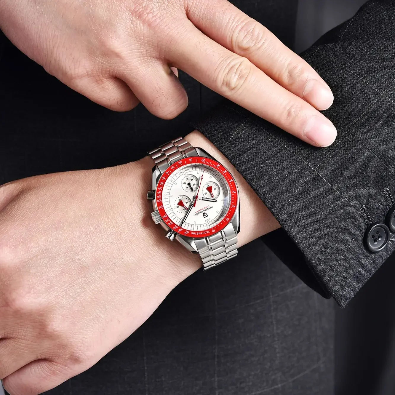 PAGANI DESIGN 2024 New AK Project Men's Watches Luxury Quartz Wrist Watch For Men AR Sapphire Speed Chronograph Automatic Date - Evallys.com