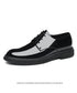 FUQIAO New Men 6/8cm Derby Shoes Patent Leather Height Increase Men Dress Shoes Formal Elevator Business Lift Shoes Bright Upper - Evallys.com