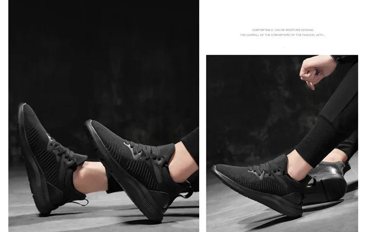Men’s Elevator Sneakers – Breathable Mesh Height Increasing Shoes (6–10CM) - Evallys.com