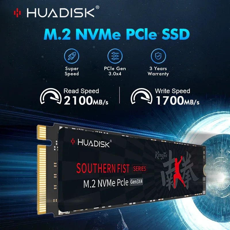 HUADISK Ssd Nvme M2 Pcie Gen3 Hard Drive Disk 128gb 256gb 512gb 1tb Internal Hard Drive For Notebook Desktop - Evallys.com