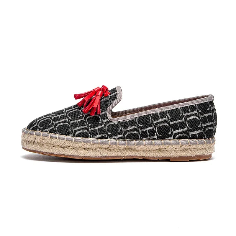 Women’s Vacation Flat Shoes – Comfortable Hemp Sole Non-Slip Walking Flats - Evallys.com