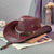 Faux Leather Cowboy Hat – Vintage Unisex Western Jazz Dress Cap - Evallys.com