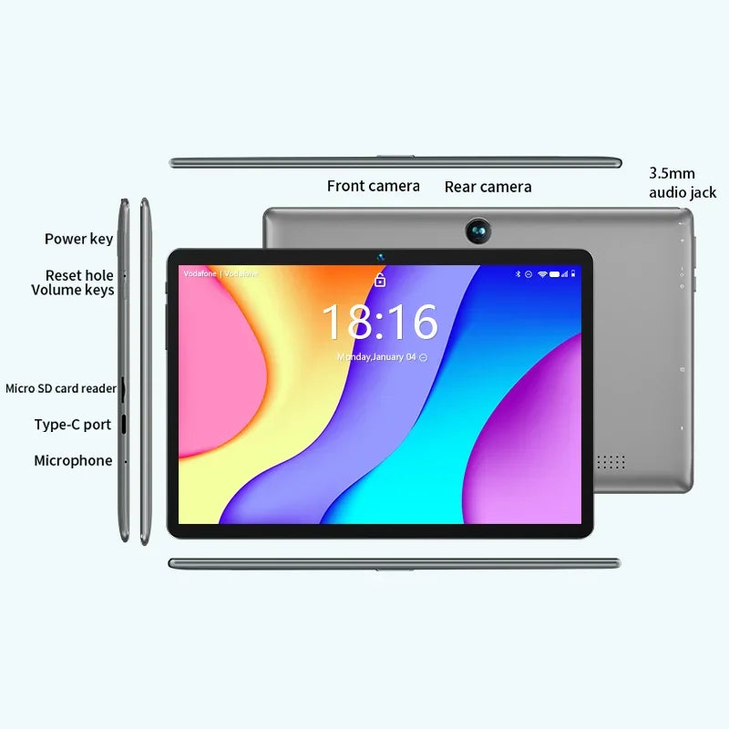 BMAX Android 14 MaxPad I9 PLUS 10.1 inch 1280*800 IPS HD Touchscreen 12GB(4GB RAM+8GB Expansion) 64GB ROM Rockchip RK3562 Tablet - Evallys.com