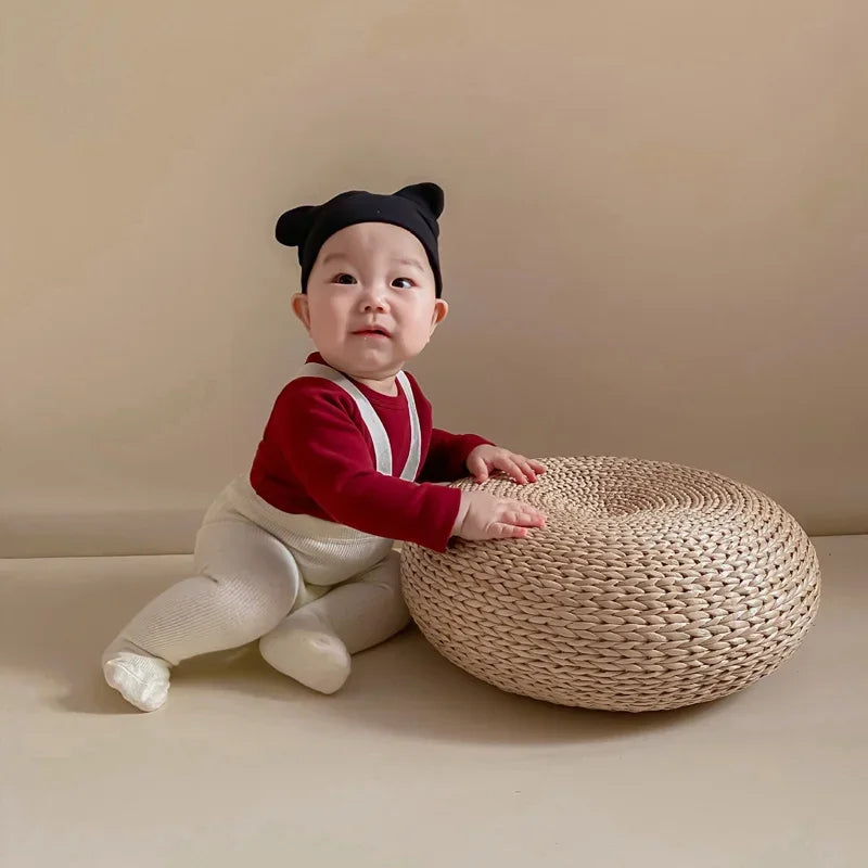 Children s Solid Color Winter Leggings with Stretchable Suspender Tights for Girls and Boys - Infant and Toddler Baby Pantyhose - Evallys.com