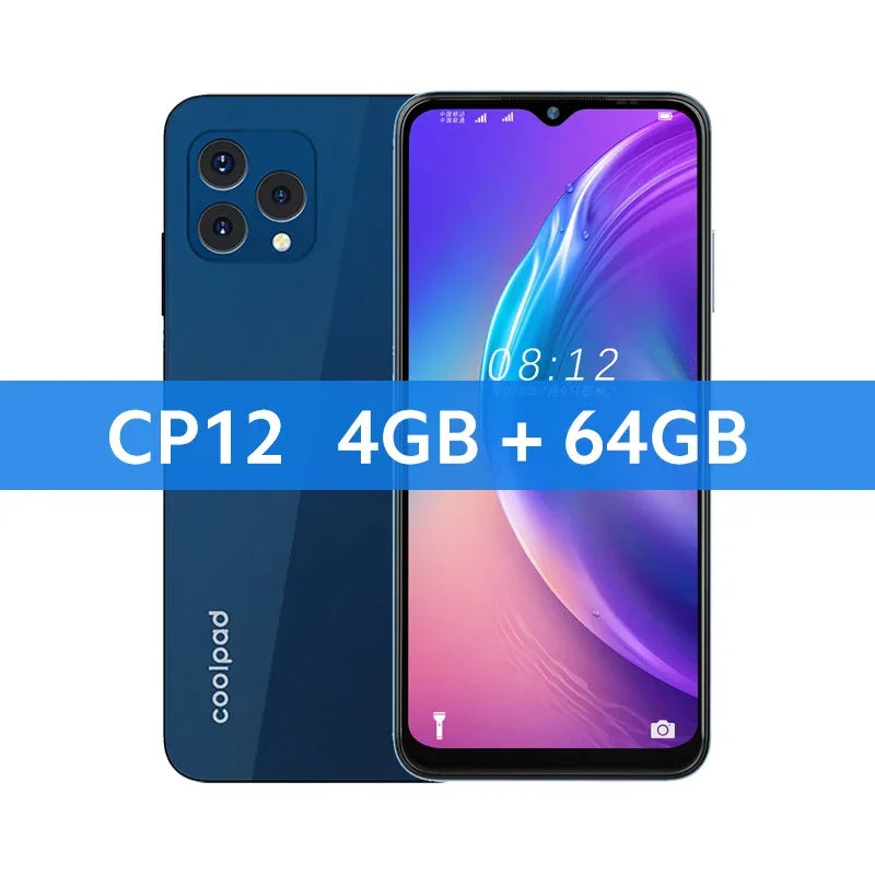Global Version coolpad CP12 Smartphone 6.517" Waterdrop Display Octa Core Powerful Processor 4500mAh Battery 13MP Main Camera - Evallys.com