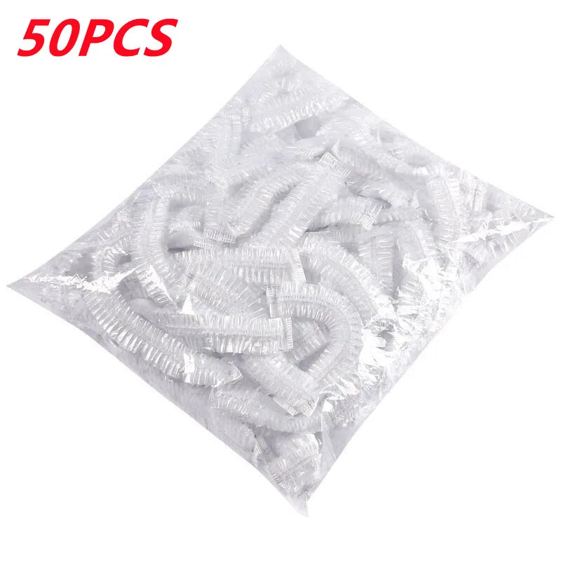 Disposable Food Cover Plastic Wrap Fruit Food Cover Bags Elastic Plastic Wrap Cover Food Grade Storage Bag Kitchen Organizer