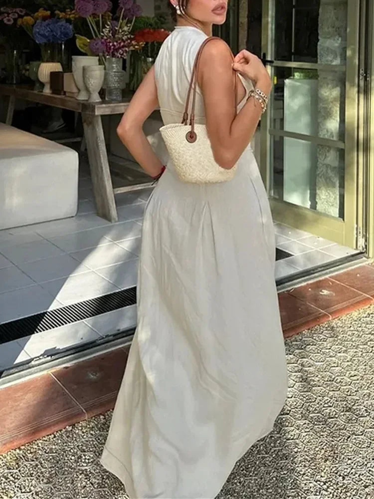 TRAF Sleeveless Bodycon Midi Dress – Elegant Summer Party Dress - Evallys.com