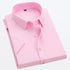 White Short-sleeved Shirt Men's Summer New Solid Color Ice Silk Thin Business Formal Casual Office No-iron Shirt Large Size 5XL - Evallys.com