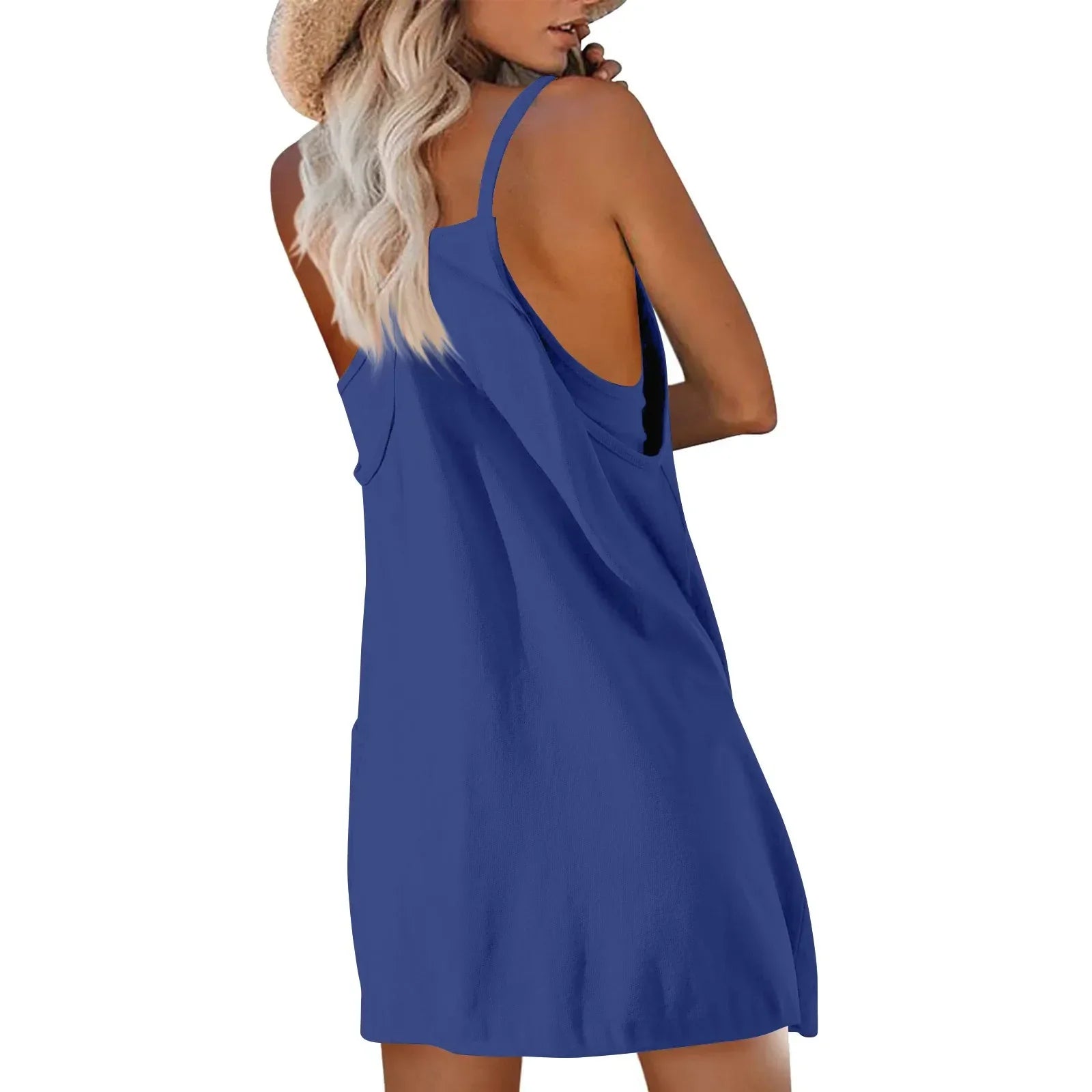 Women’s Sport Mini Dress – Sleeveless Summer Casual Tennis Dress - Evallys.com