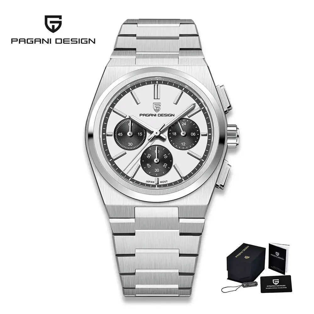 PAGANI DESIGN 2024 New Men Watches Quartz Business Watches VK63 Mens Clock Top Brand Luxury Watch Men Chronograph Watch for Men - Evallys.com