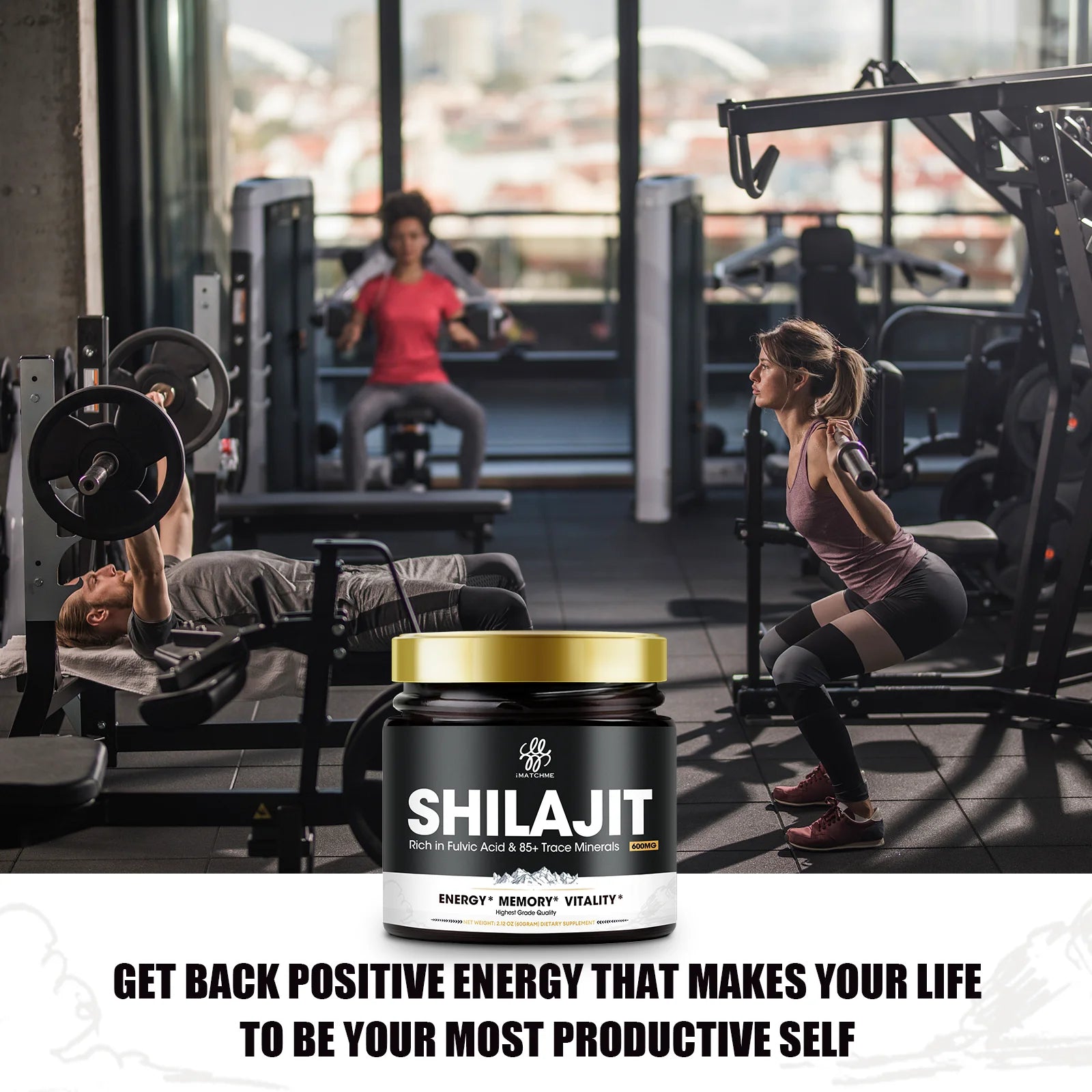 Pure Shilajit Supplement 85+ Minerals & Fulvic Acid for Energy & Brain