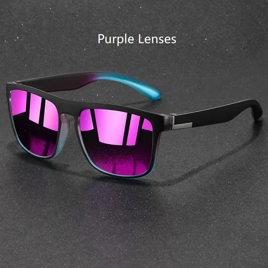 Fashion Vintage Square Sunglasses Men Women Fishing Driving Man Luxury Brand Designer Sun Glasses Retro Eyewear UV400 Gafas - Evallys.com
