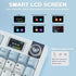 AULA S98pro Wireless Mechanical Keyboard Gasket Hot-swap Gaming Keyboard with Mini TFT Color Screen and Multi-function Knob - Evallys.com