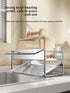 Stainless steel sponge rack sink drain rack Multifunctional countertop rag storage rack Sponge storage rack kitchen supplies