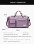UNIXINU Carry On Travel Bag Large Capacity Weekender Overnight Duffle Bags with Shoe Compartment Sports Fitness Bags for Women - Evallys.com