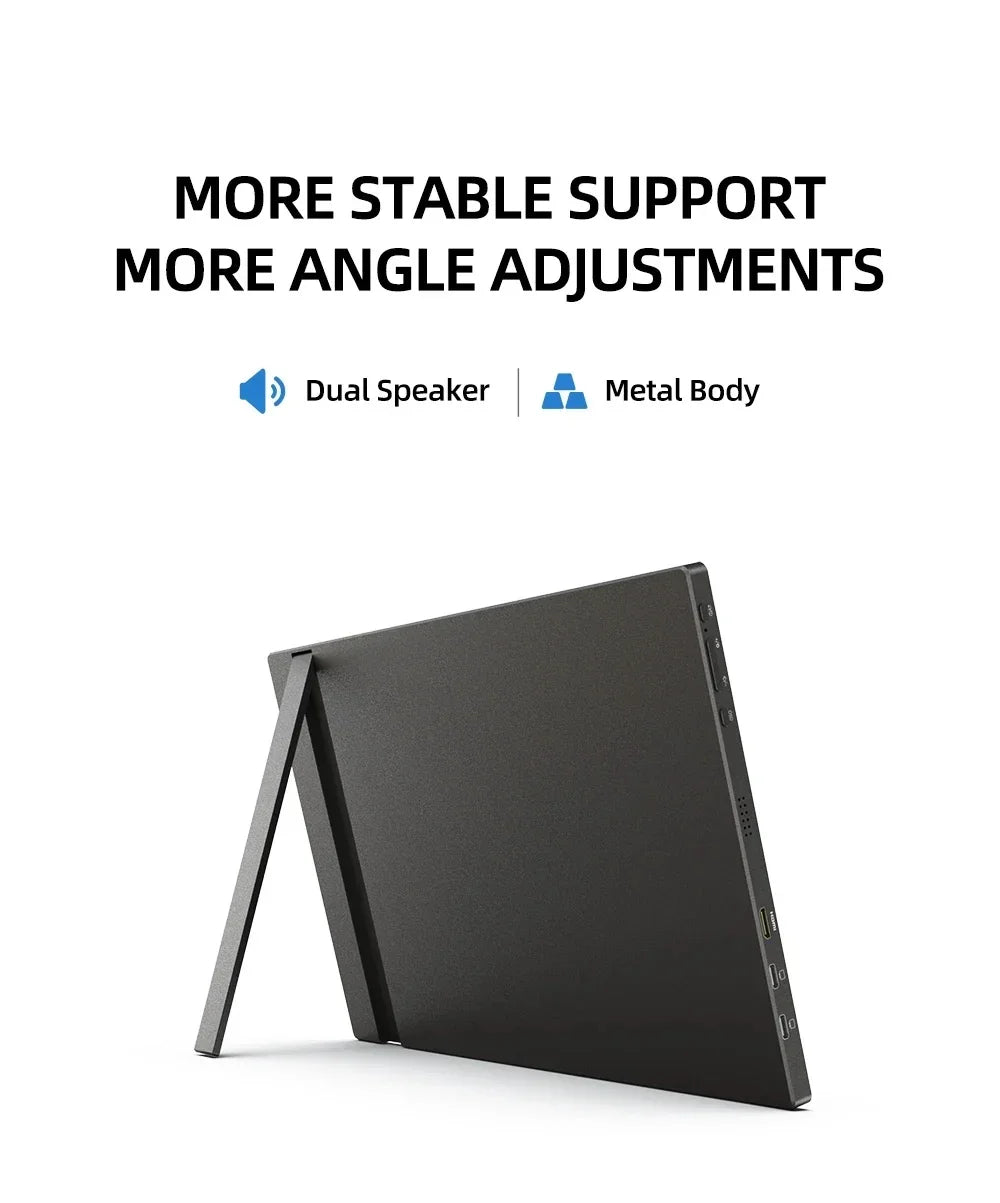 ARZOPA 16inch 2K Portable Monitor 16:10 IPS Screen with type-c mini hdmi Second Display for MAC/Laptop/PC/Xbox/PS4/5/Switch,Z1RC - Evallys.com