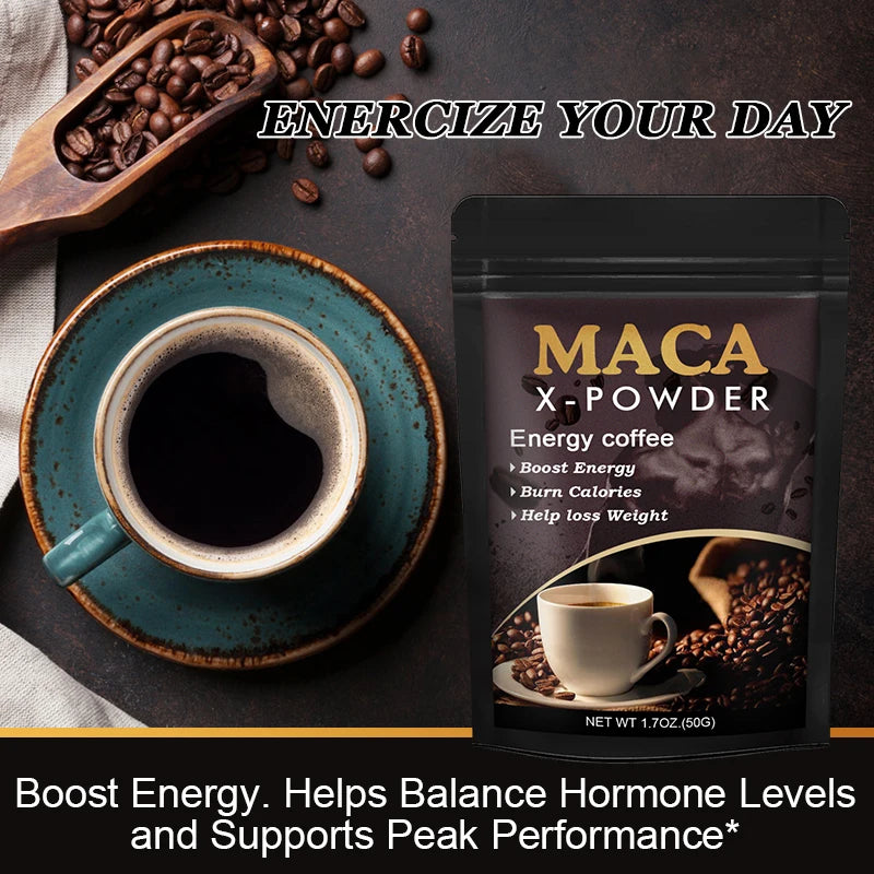 Maca Root Coffee Energy Supplement – Boost Strength & Performance 50g