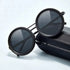 ND9 adjustable dimming sunglasses Retro Punk round men's outdoor fishing UV400 polarized driving sunglasses for Driving Fishing - Evallys.com