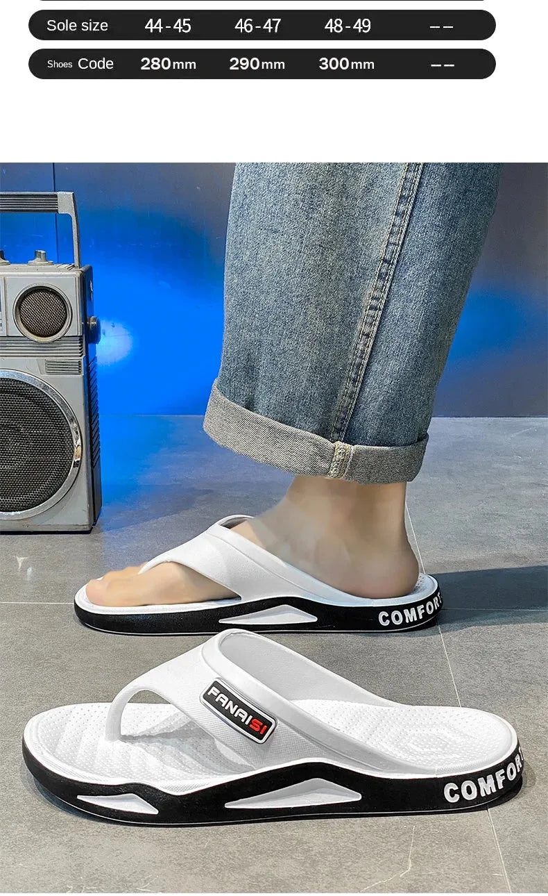 Men’s Summer Flip-Flops – Outdoor Sports Beach Sandals, Casual Home Slippers - Evallys.com
