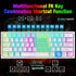 T61 Wireless Gaming Keyboard and Mouse Combo, Ergonomic 61 Key Rainbow LED Backlight Rechargeable 4000mAh Battery Mouse Pad - Evallys.com