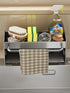 Kitchen Sponge Holder Stainless Steel Sink Drain Rack Soap Drainer Towel Rack Shelf Organizer bathroom Storage Accessories