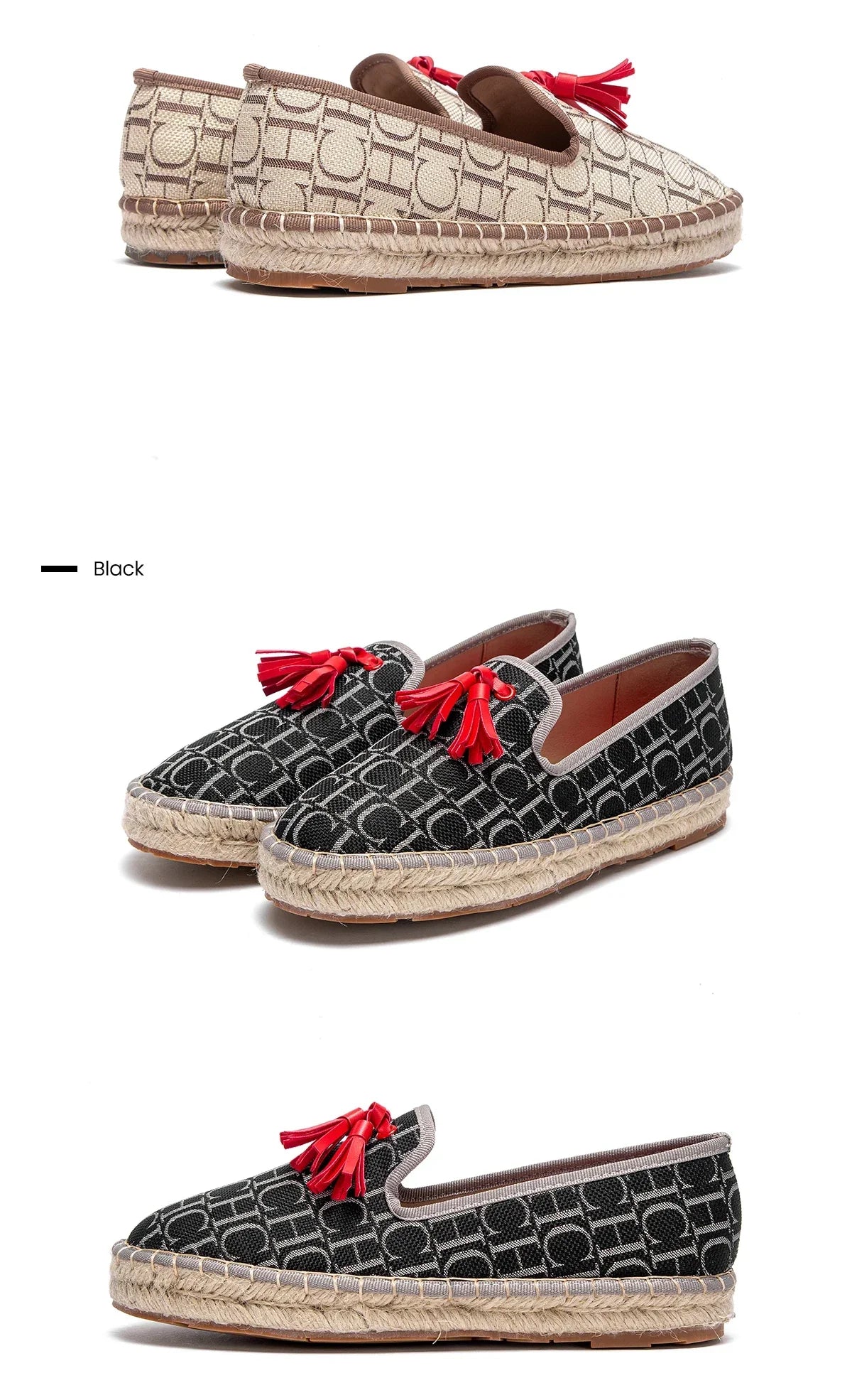 Women’s Vacation Flat Shoes – Comfortable Hemp Sole Non-Slip Walking Flats - Evallys.com