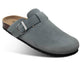 BULLIANT Comfort Clogs Slippers Sandals Nurse Work Shoes Unisex for Men Women with Cushioned Cork-Footbed 13 Women/11 Men Light Grey3402 - Evallys.com