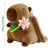 Cute Capybara Plush Backpack Funny Kawaii Doll Fur Bag Cartoon Capybara Shoulder Bag Soft Girl Small Backpack for Girls Children - Evallys.com