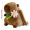 Cute Capybara Plush Backpack Funny Kawaii Doll Fur Bag Cartoon Capybara Shoulder Bag Soft Girl Small Backpack for Girls Children - Evallys.com