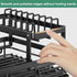 Dish Drying Rack for Kitchen Counter - Large Dish Rack with Drainboard, Adjustable Swivel SpoutRustproof Dish Drainer, Black