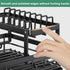 Dish Drying Rack for Kitchen Counter - Large Dish Rack with Drainboard, Adjustable Swivel SpoutRustproof Dish Drainer, Black