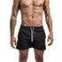 Mens Swim Trunks with Mesh Lining Side Pockets Solid Beach Shorts Quick Dry Lightweight Drawstring Board Shorts Summer Swimwear - Evallys.com