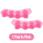1 Pair Silicone Toe Separator, Bunion Corrector,Hammer Toe Corrector, Soft Silicone Material for Toe Separation Foot Care Tool - Evallys.com