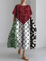 3D Printed Women’s Crew Neck Dress – Harajuku Street Party Wear - Evallys.com