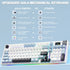 AULA S98pro Wireless Mechanical Keyboard Gasket Hot-swap Gaming Keyboard with Mini TFT Color Screen and Multi-function Knob - Evallys.com