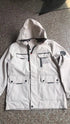 Fashion Men's Casual Windbreaker Jackets Hooded Jacket Man Waterproof Outdoor Soft Shell Winter Coat Clothing Warm Fleece Thick - Evallys.com