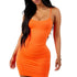 Summer Spaghetti Strap Bodycon Mini Dress – Sexy Clubwear 2025 - Evallys.com
