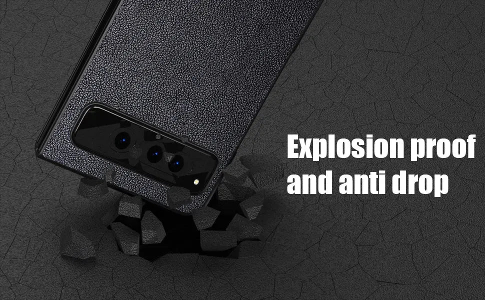 PU Leather Case for Google Pixel Fold 5G simply Business style Hard PC with PU 2in1 material - Evallys.com