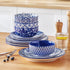 vancasso 12/24/36 Piece Chinese Blue and White Porcelain Plate Set Tableware Set with 4PCS Dinner Plate/Dessert Plate/Ceral Bowl