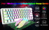 T61 Wireless Gaming Keyboard and Mouse Combo, Ergonomic 61 Key Rainbow LED Backlight Rechargeable 4000mAh Battery Mouse Pad - Evallys.com