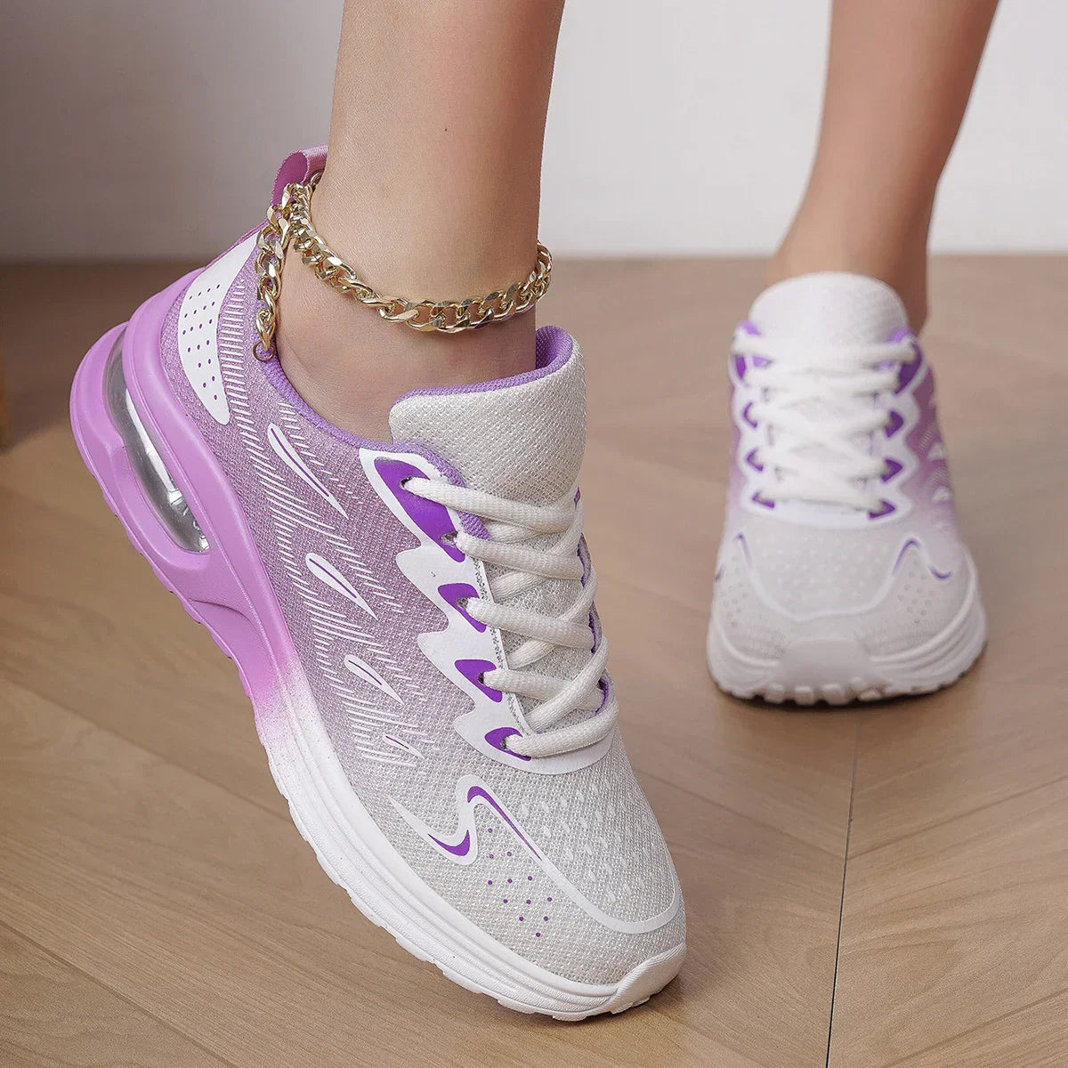 Women’s Air Cushion Sneakers – Breathable Walking & Tennis Sport Shoes - Evallys.com