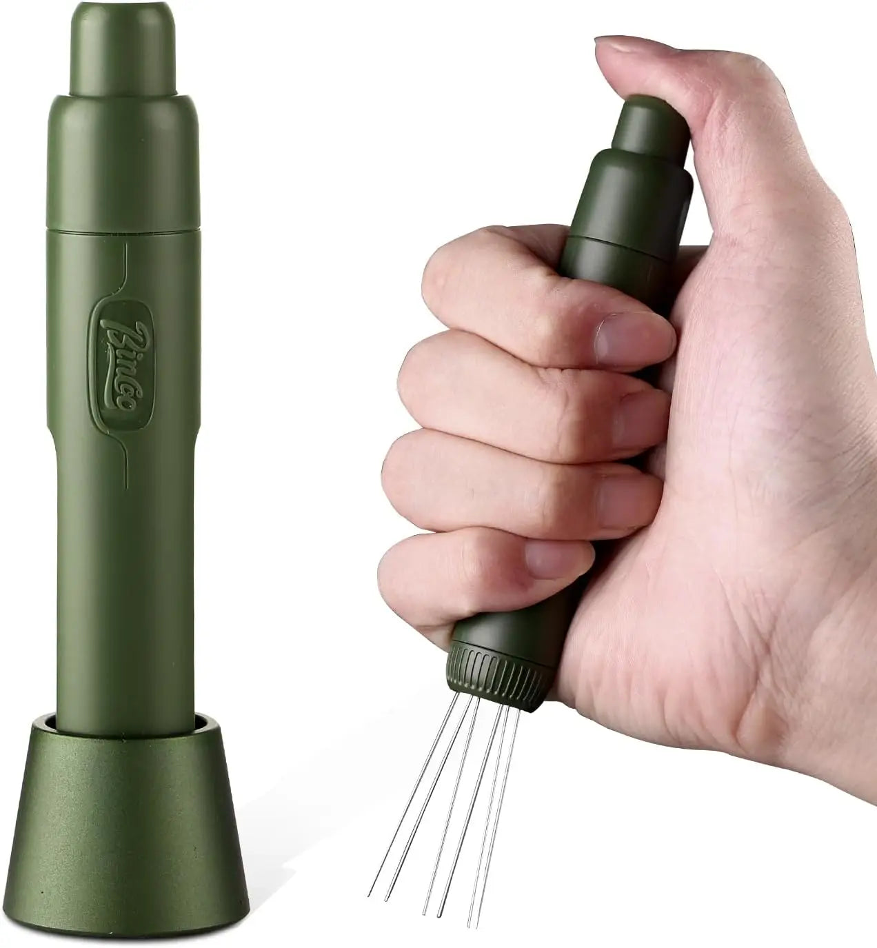 Retractable WDT Espresso Tool  Stirrer Stainless Steel Needles Barista Coffee Distributor Black Espresso Maker Tools