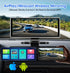 11.26 inch Car DVR 4K Dash Cam Dual Lens Wireless Carplay & Android Auto Video Recorder Monitor GPS Navigation 5G Wifi FM AUX - Evallys.com