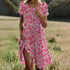 Ethnic Print O-Neck Midi Dress – Summer Casual Beach Vacation Wear - Evallys.com